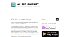 Desktop Screenshot of ohthehumanity.com