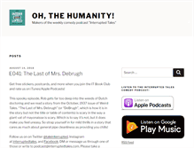 Tablet Screenshot of ohthehumanity.com